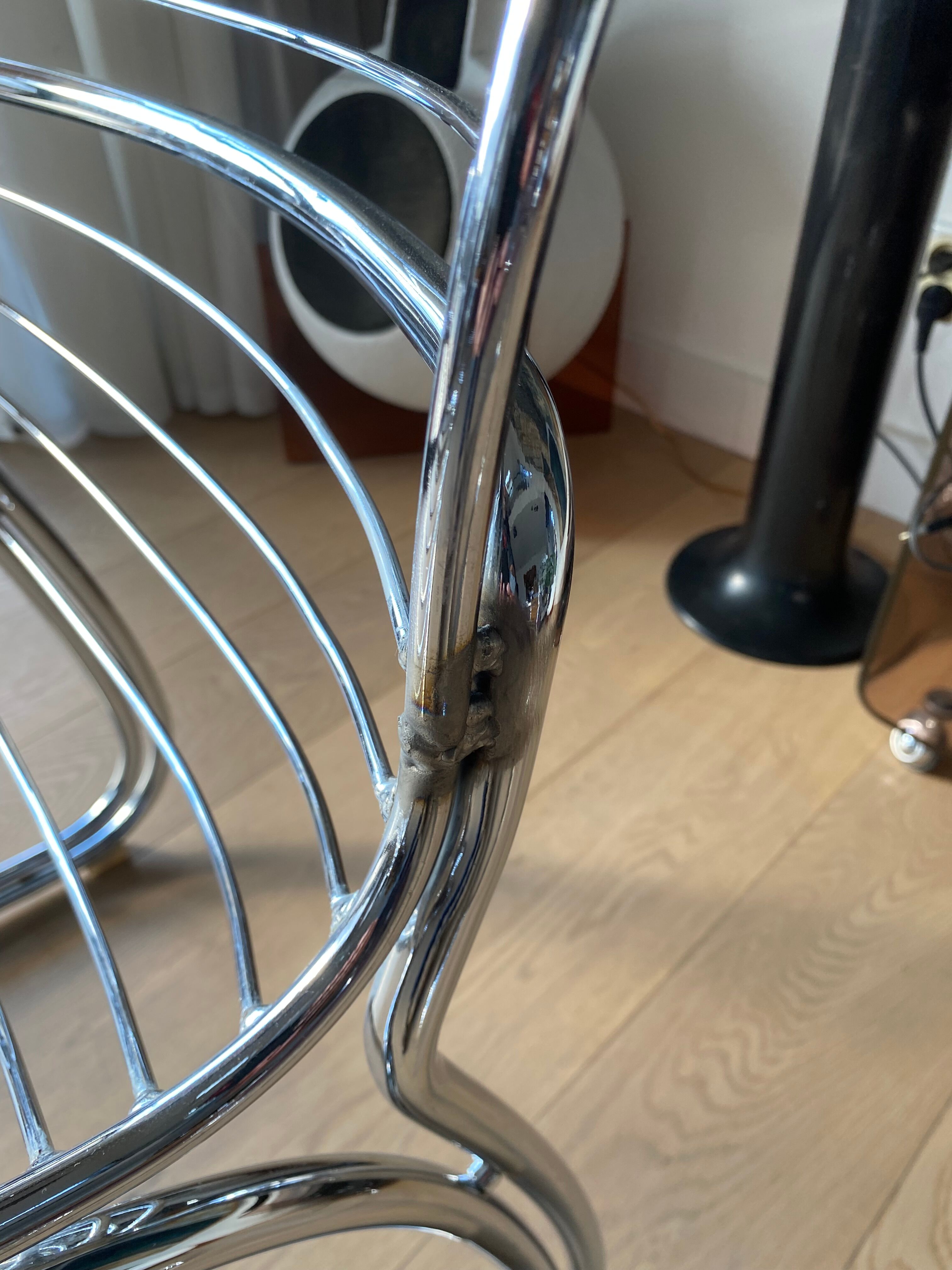 Suite of 6 Sabrina chairs by Gastone Rinaldi for Rima 1970