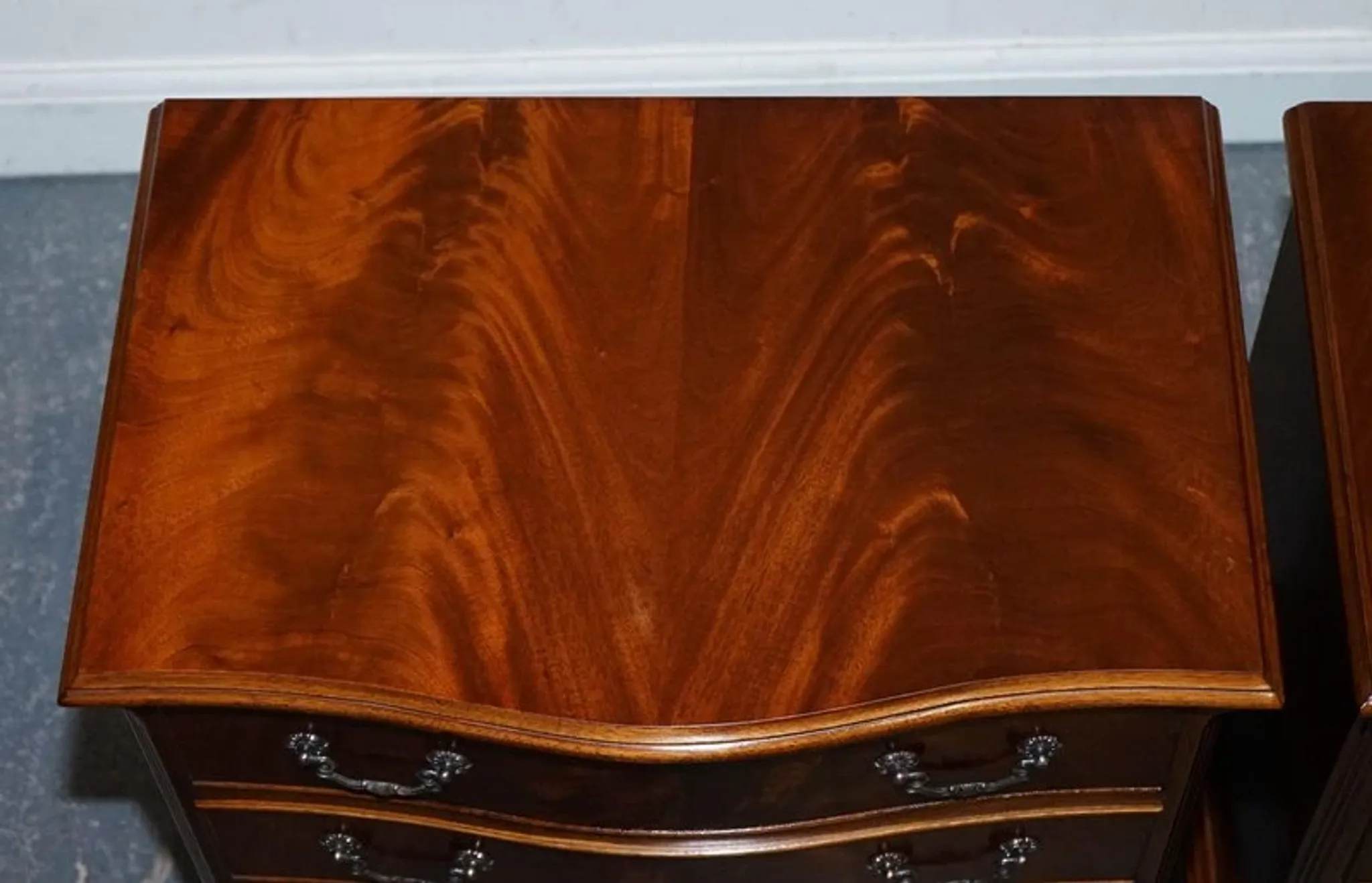 Large Wooden Bedside Tables, Set of 2