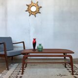 Scandinavian coffee table Hovmand Olsen in teak 1960