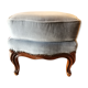 Foot rest stool Louis XV velvet