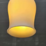 Opaline glass tulip pendant light