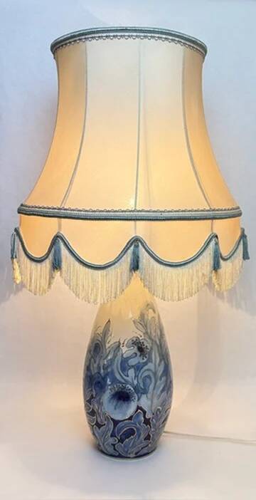 Camille Tharaud, large vase converted into a lamp