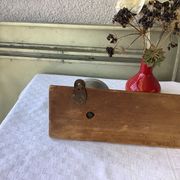 Coat rack hook wood and zinc vintage 50'