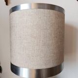 Chrome lamp in the style of Philippe Barbier, 1970.