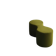 Double organic pouf "Peanut" in matte olive green fabric – Design Con