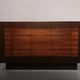 Beautiful large wall unit with plenty of storage space and a bar cabinet, 1970.