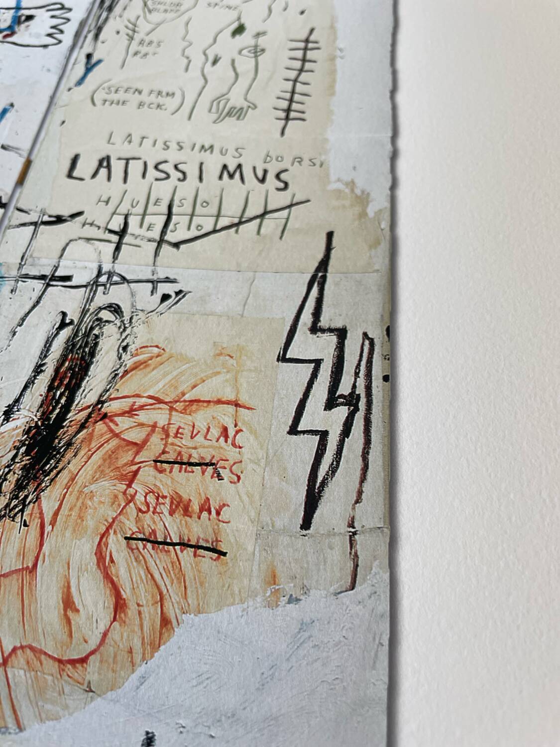 Jean Michel Basquiat (1960-1988), Leonardo da Vinci’s Greates Hits, 1982, Copyright Estate of Jean Michel Basquiat, Licensed by Artestar New York, Printed in UK