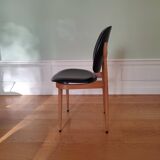 Set of 6 vintage "Pégase" chairs by Baumann.