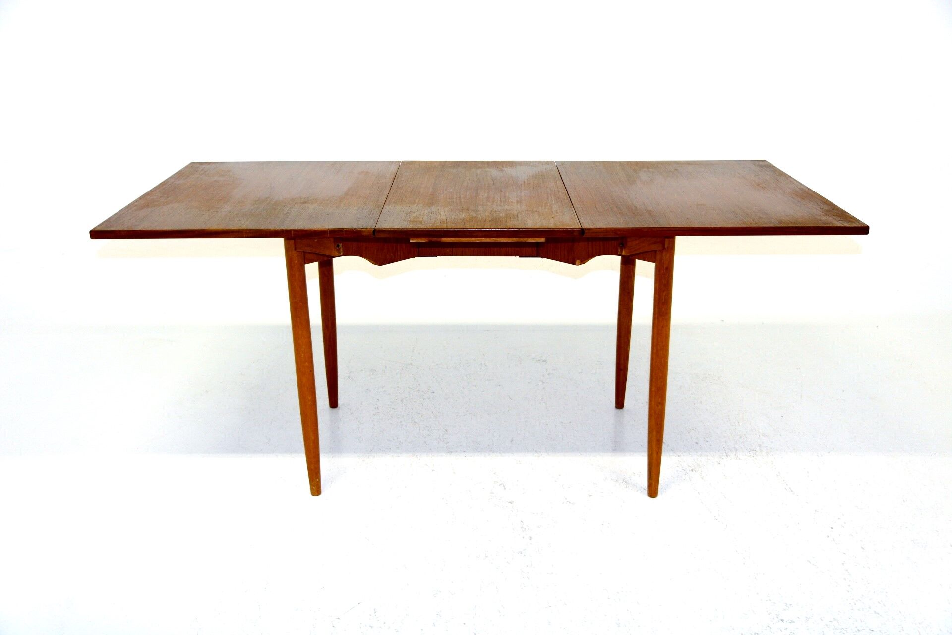 Teak dining table with swings, Sweden, 1960
