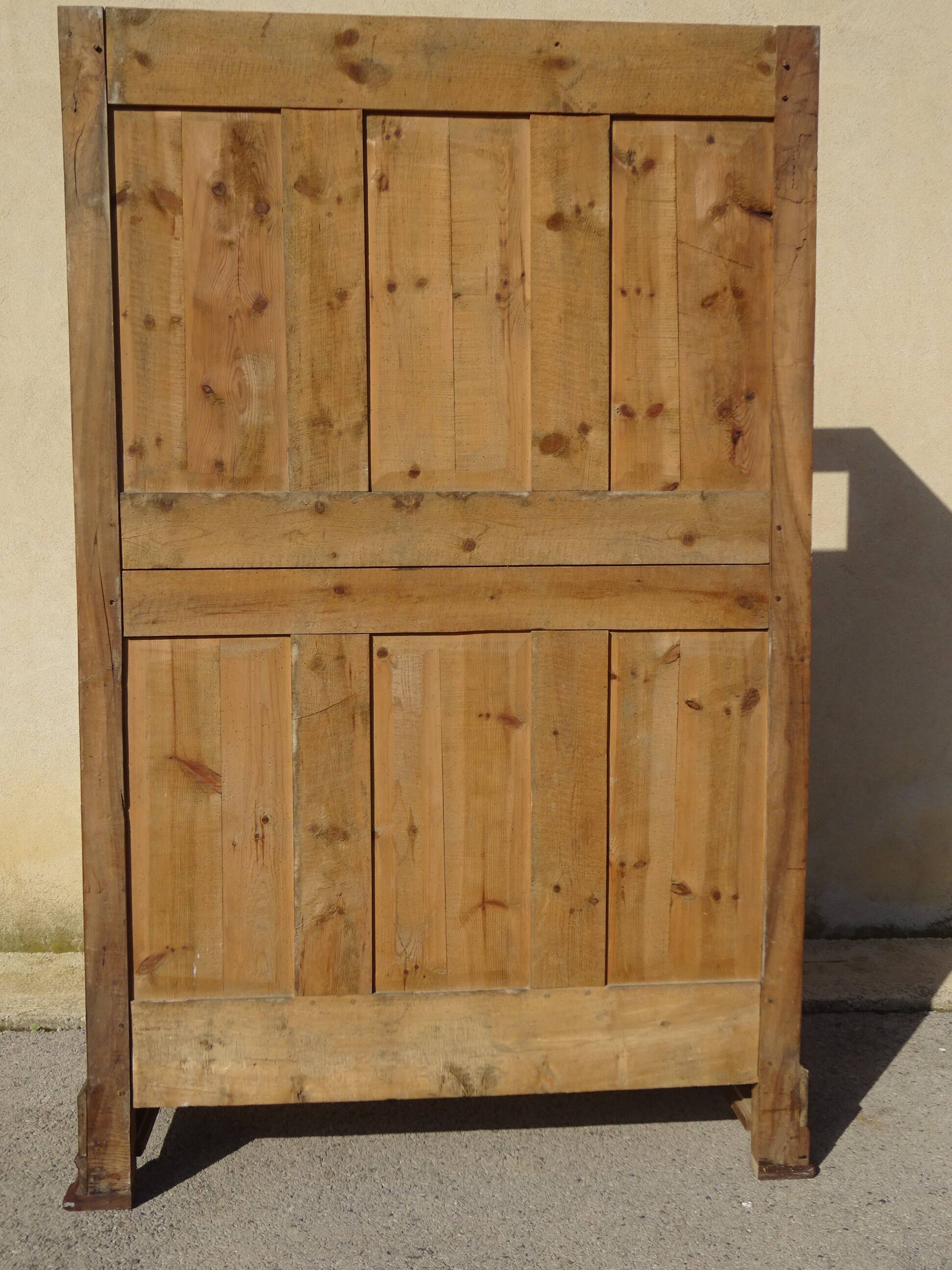 Very large Louis Philippe walnut wardrobe