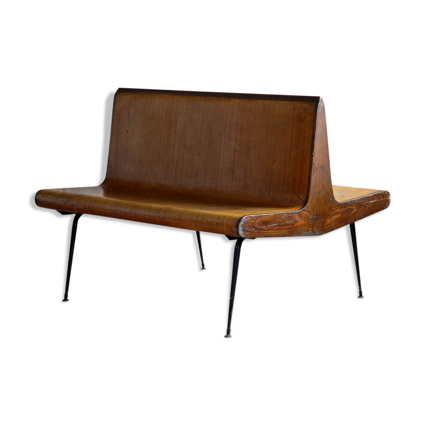 Vintage Platform Bench, 1950s