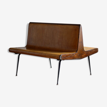 Banc de plate-forme vintage années 1950