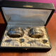 Set of 2 metal salt shakers