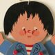 Articulated puppet vintage decoration children's room 60s