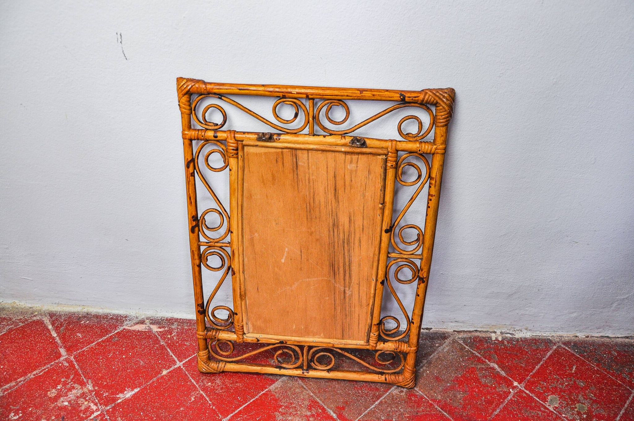 Bamboo mirror, Italy 1960
