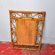 Bamboo mirror, Italy 1960