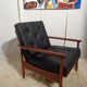 Scandinavian vintage leather armchair
