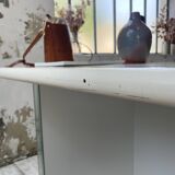 80s lacquered desk and mirror