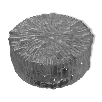 Vintage molded glass ceiling lamp