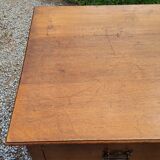 Chest of drawers of the 50s in solid oak 3 drawers conical feet