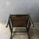 Desk armchair in wood and skai