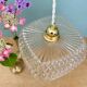 Vintage square glass pendant light - tableware collection -