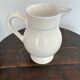 White pitcher with blue trim - Niderviller France