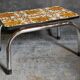 Vintage floral formica footrest stool
