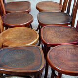 Lot 8 bistro chairs early 20th century