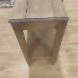 Art Deco style serving table in pickled oak