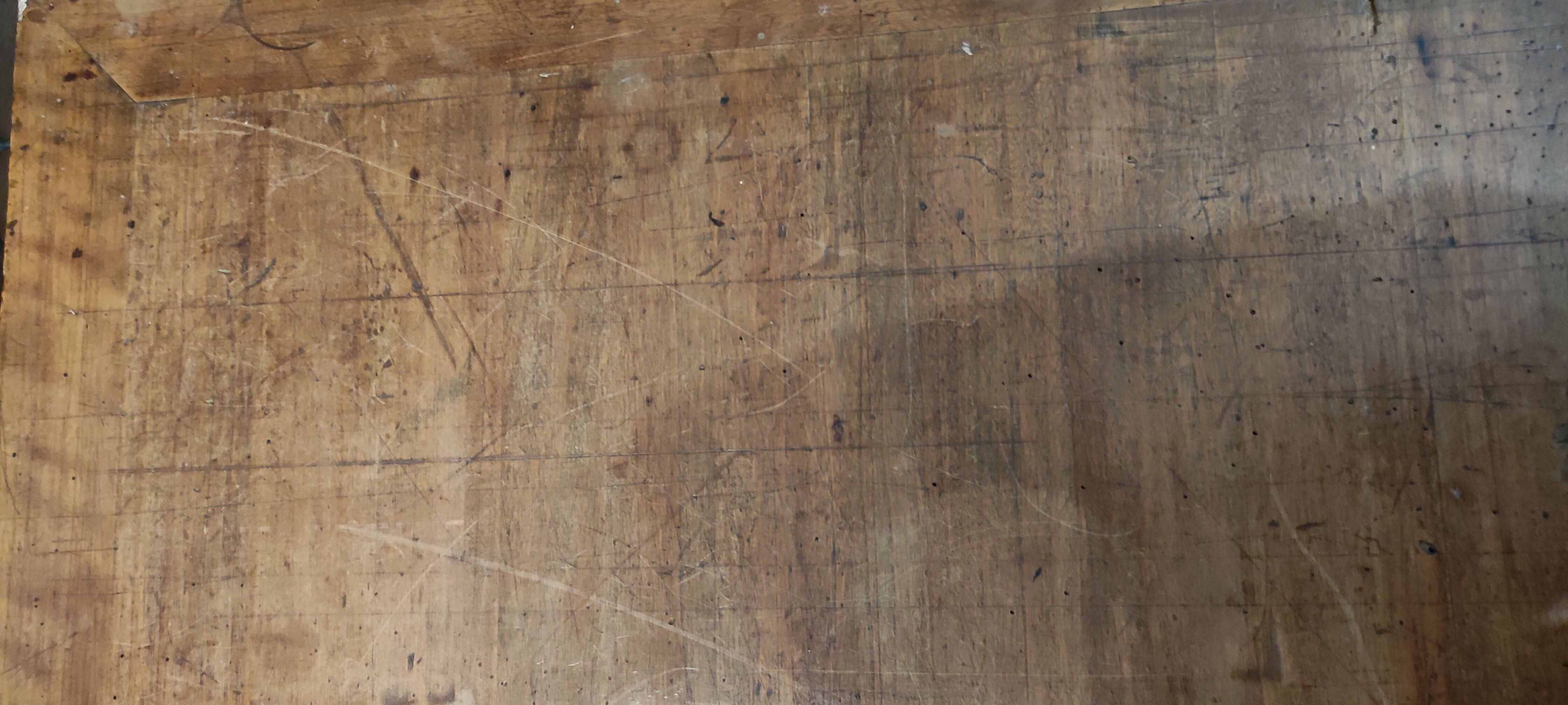 Old architect's table in 3 parts