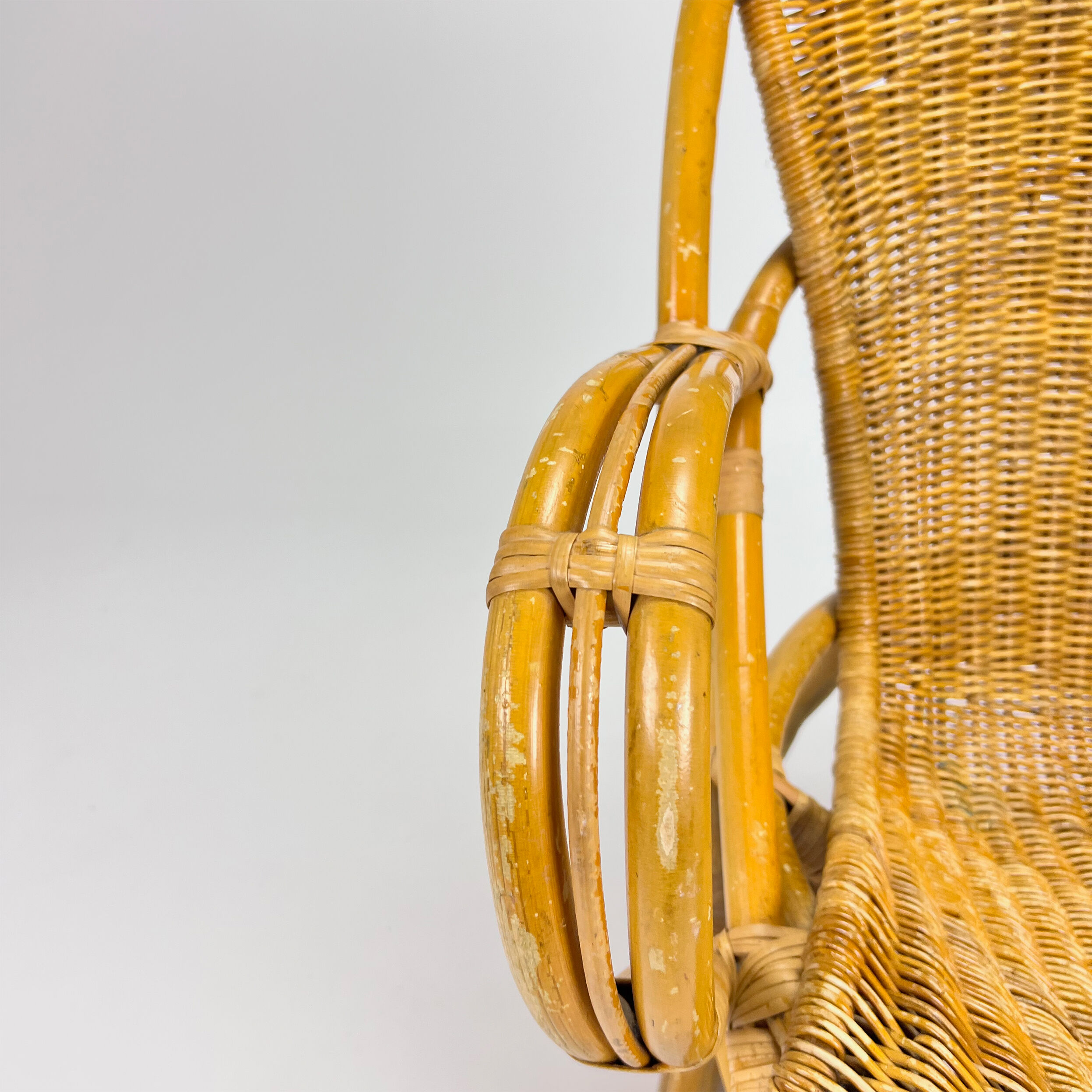 Vintage rattan armchair, 1960s