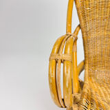 Vintage Rattan Lounge Chair, 1960s
