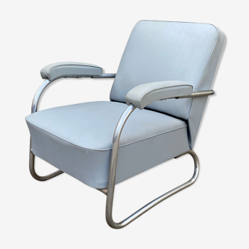 Fauteuil traîneau inclinable 1950 Bauhaus