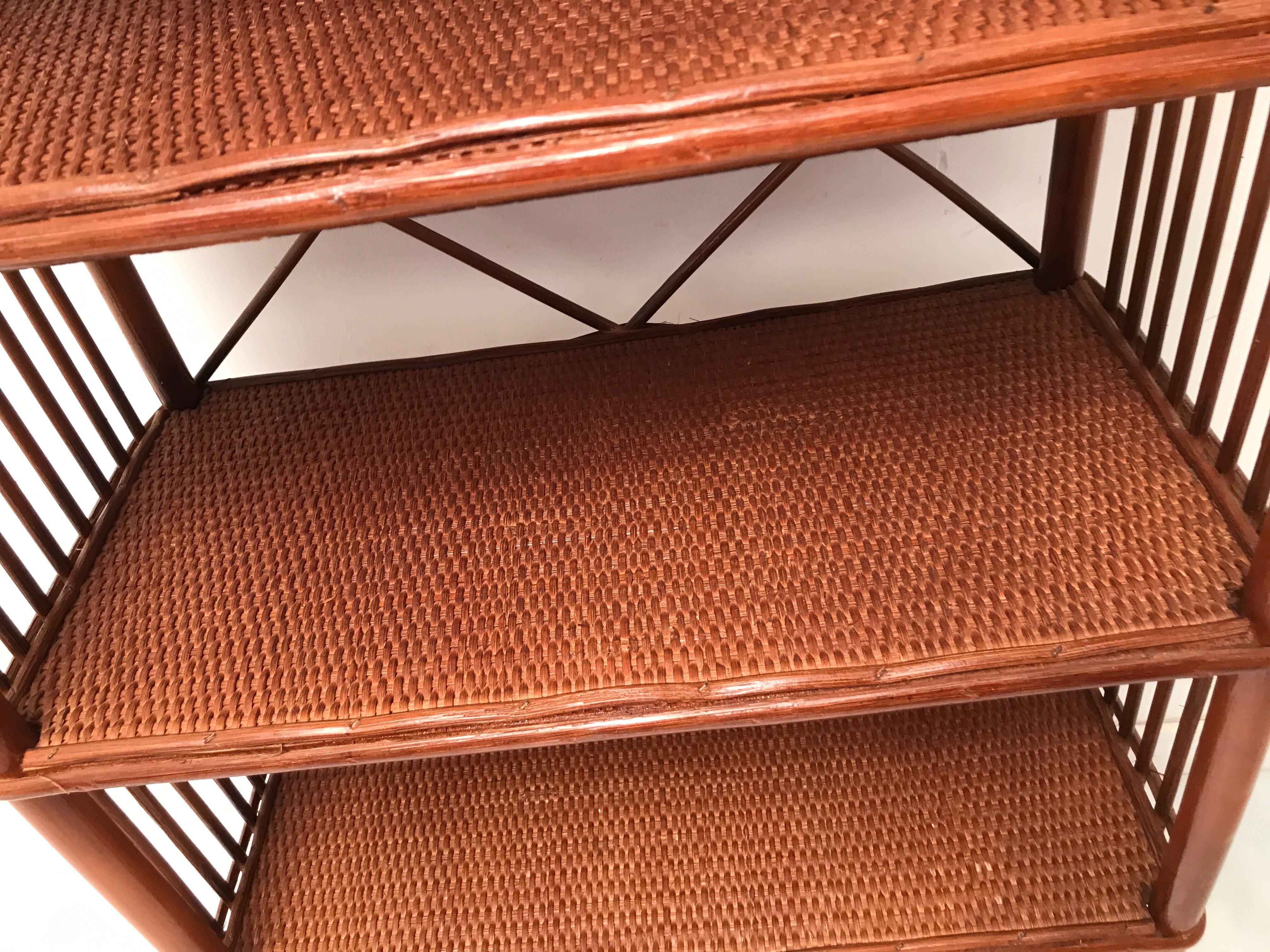 Bamboo shelf and cannage 60s