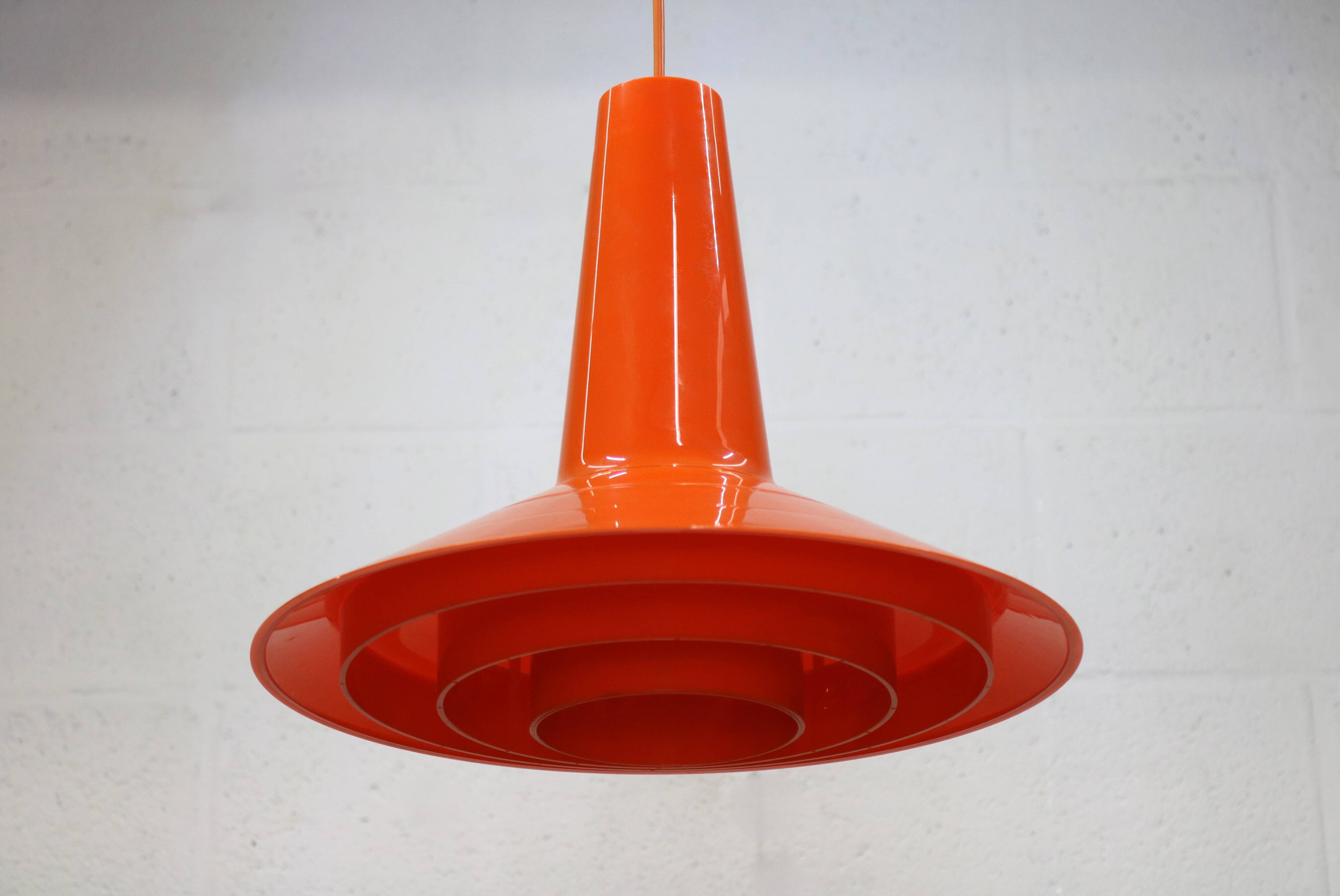 Danish Plastic Design Pendant - Bent Karlby - Schroder Kemi - space age