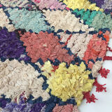 Moroccan berber carpet boucherouite 155x123cm