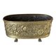 Old repoussé brass planter