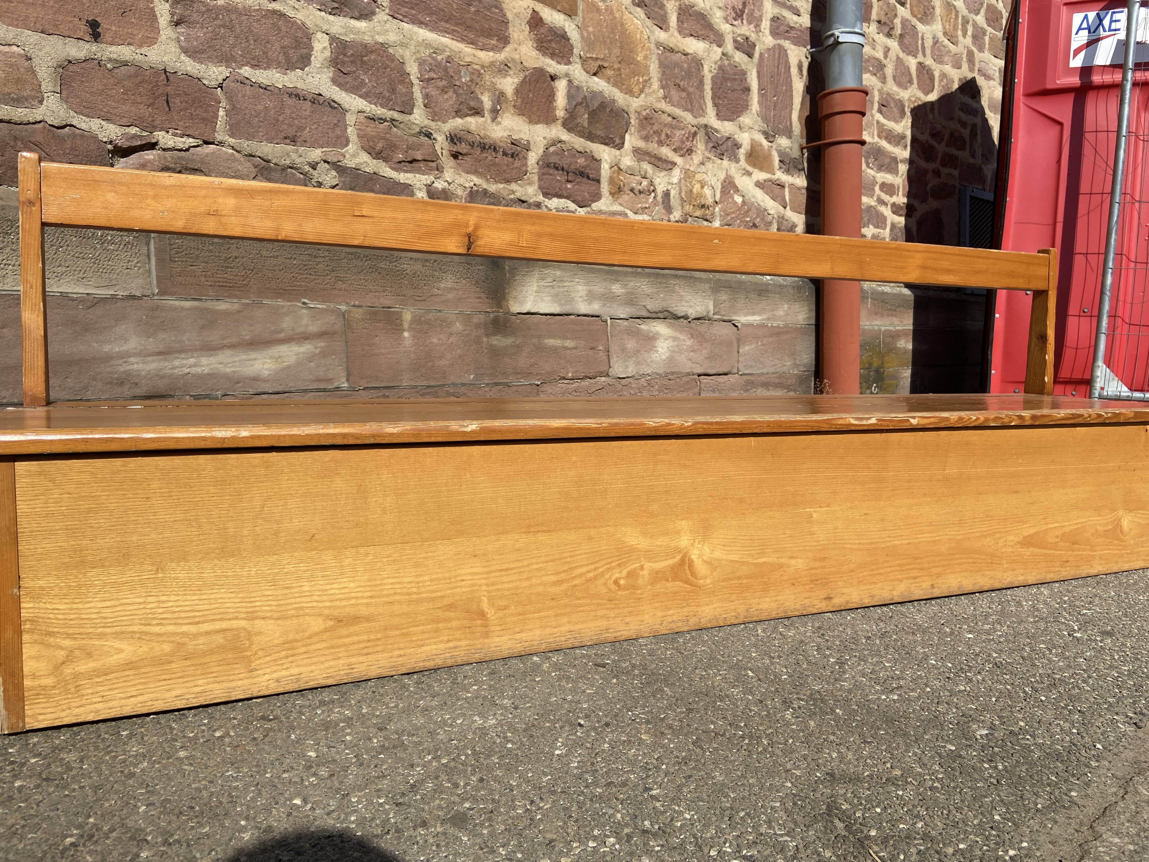 Vintage children's school chest bench 1980s