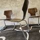 Set of 4 stacking chairs, 1970