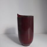 Vase 1950 en grès à col découpé
