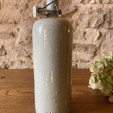 Hot water bottle in light gray enamelled stoneware
