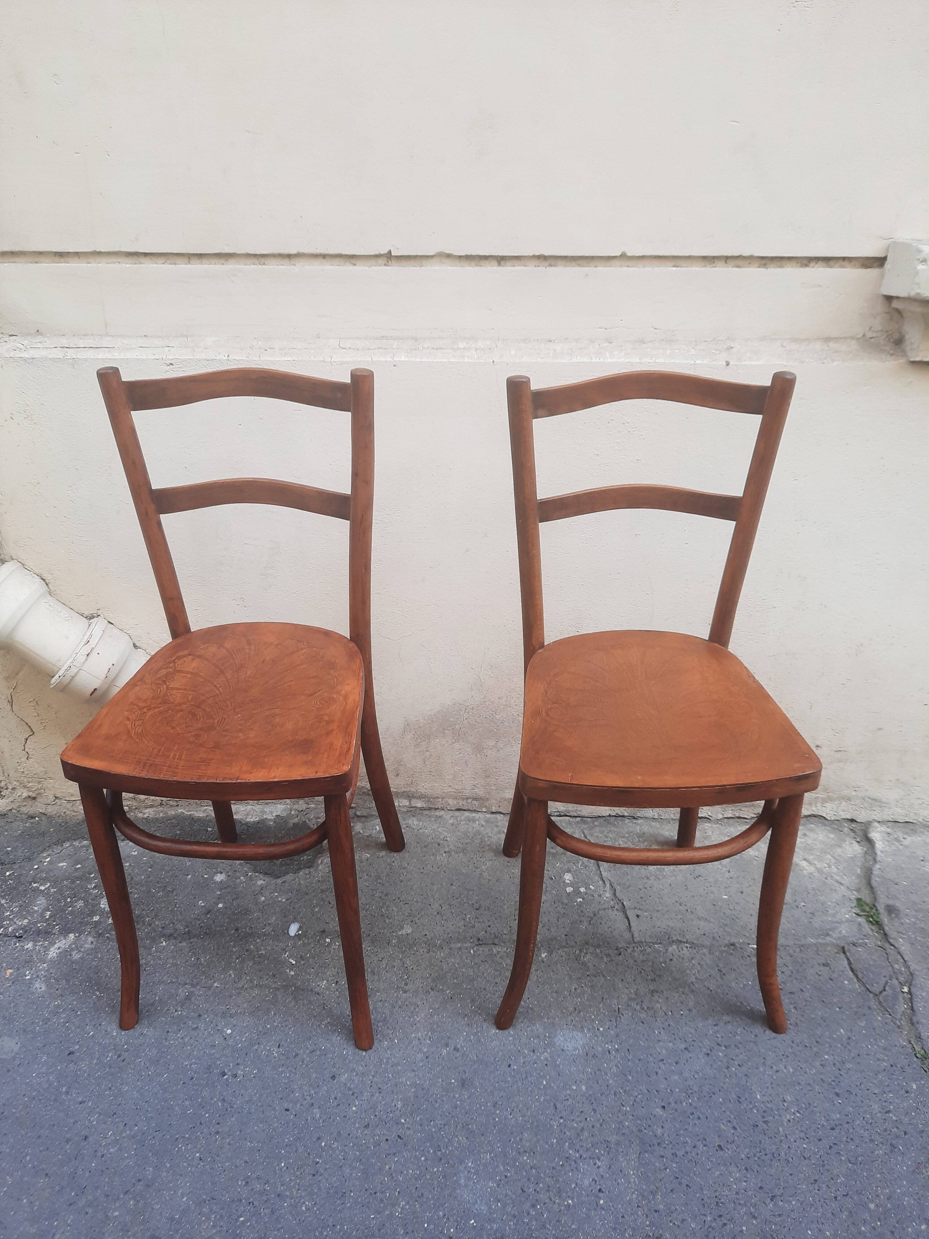 Pair of bistro chairs