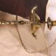 lampe à huile en bronze- 18° siècle - Espagne monté en lampe avec son abat-