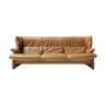 Portovenere sofa in original leather by Vico Magistretti for Cassina