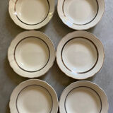 Assiettes creuses terre de fer Sarreguemines