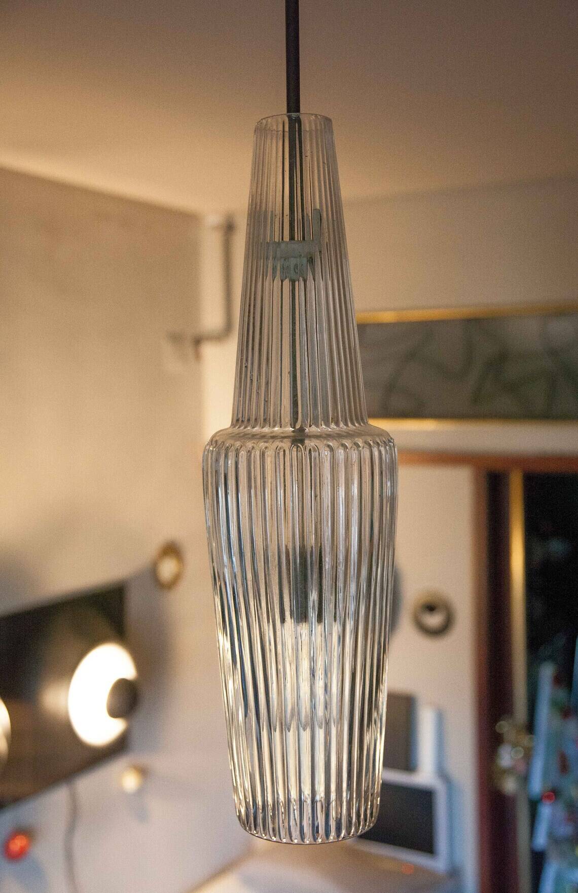 Venezia pendant lamp by Aloys F. Gangkofner for Peill & Putzler / Ceiling lamp / 1950s