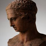 Stone bust of the thinker
