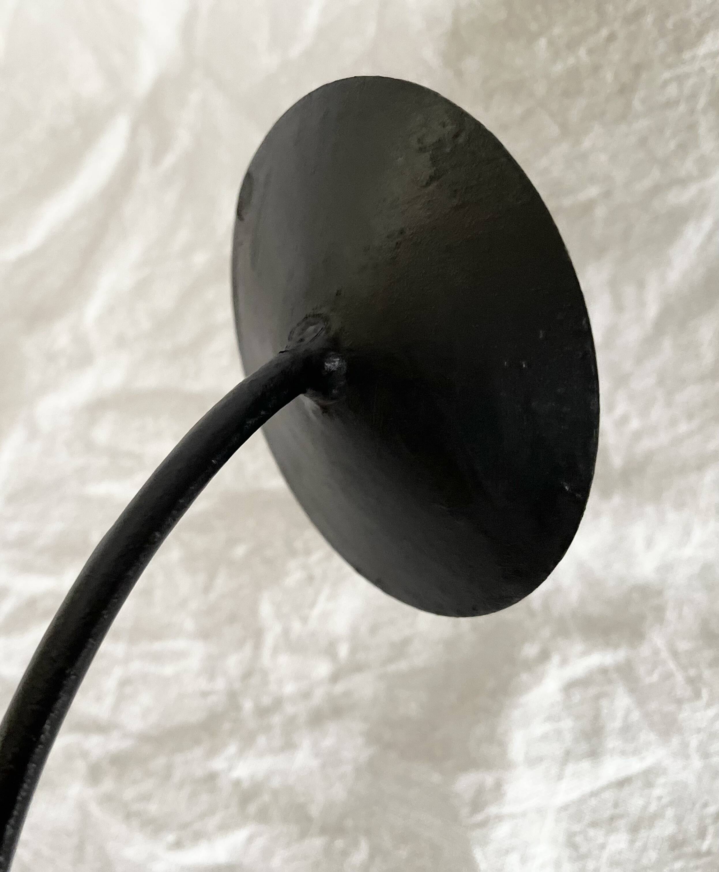 Danish teak candle holder