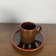 6 coffee cups with saucers, Toreboda Sweden, 1960
